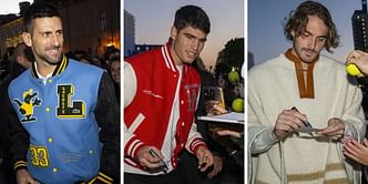 Novak Djokovic's blue jacket, Carlos Alcaraz's Louis Vuitton drip, Stefanos Tsitsipas' poncho & more: ATP Finals stars dazzle on the blue carpet