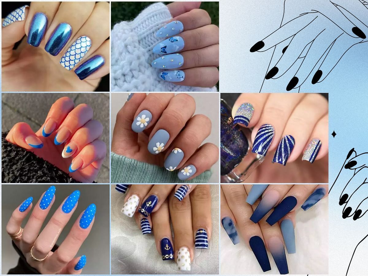 38 Adorable Light Blue Nails to Try in 2024 - Zohna