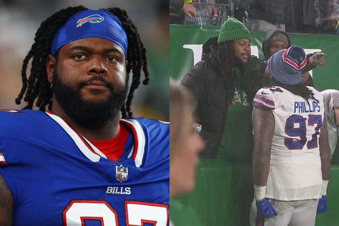 Jordan Phillips engaging with Philly fan during loss