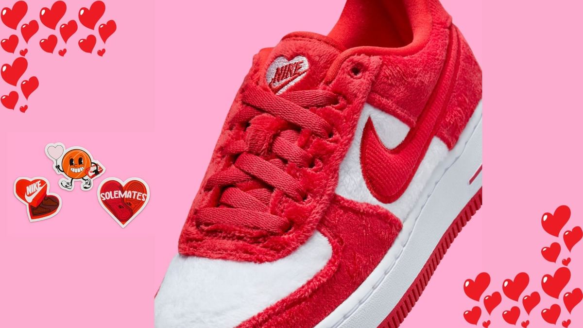 valentine nike air force ones