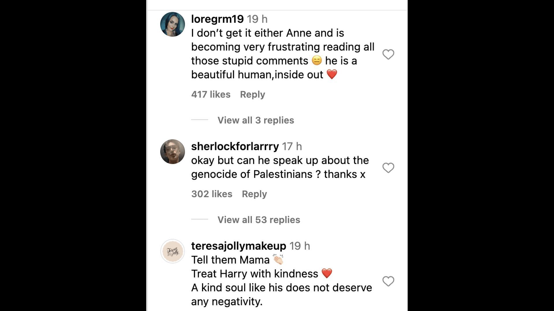 Social media users go gaga as Harry&#039;s mother, Anne Twist comes out in support of her son after the netizens bashed him for his new haircut. (Image via Instagram)