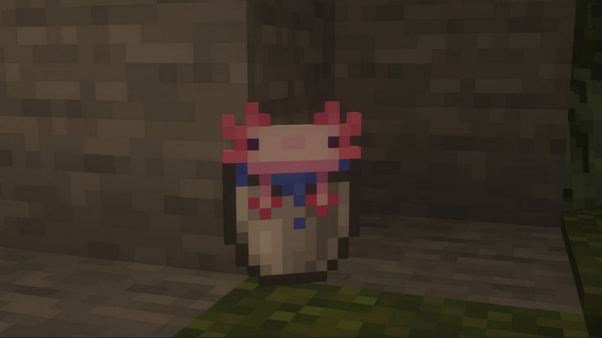 Quick access to an axolotl can be a huge help (Image via Mojang)