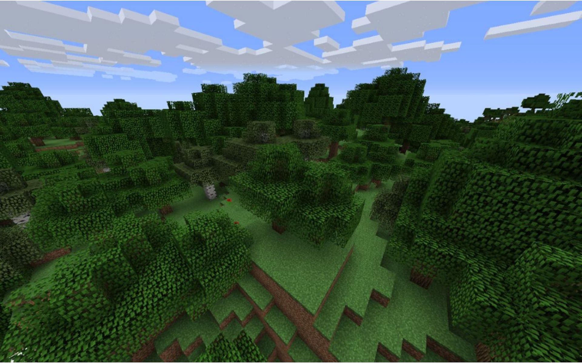 Scouting locations and finding the perfect one can make all the difference in a build (Image via Mojang)