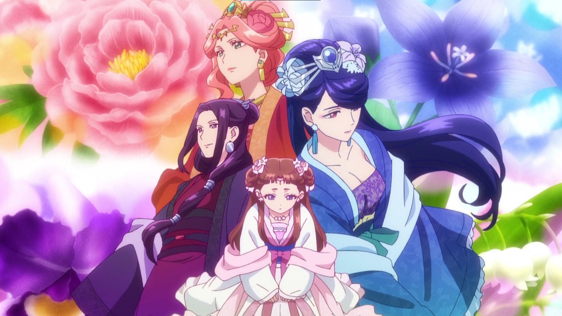 Emperor&#039;s first rank concubines as shown in the manga (Image via TOHO Animations)