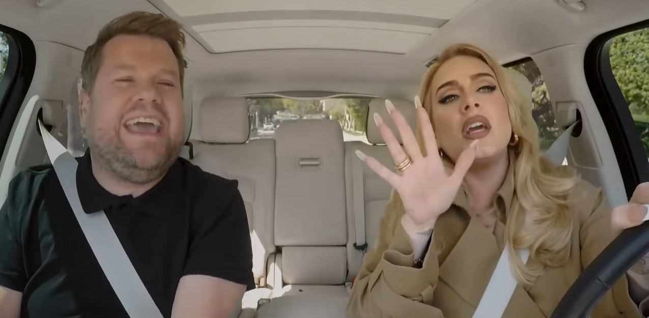 What song did Adele write for James Corden?