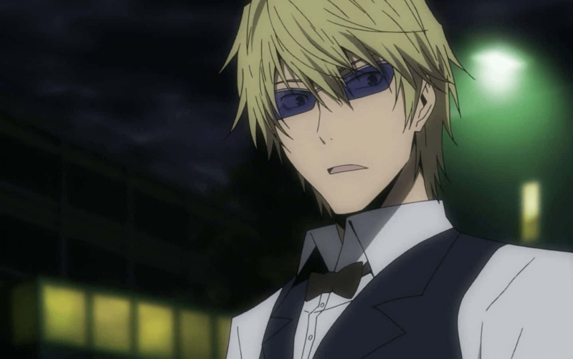 Shizuo&#039;s a tough guy in a neat suit. (Image via Brain&#039;s Base)