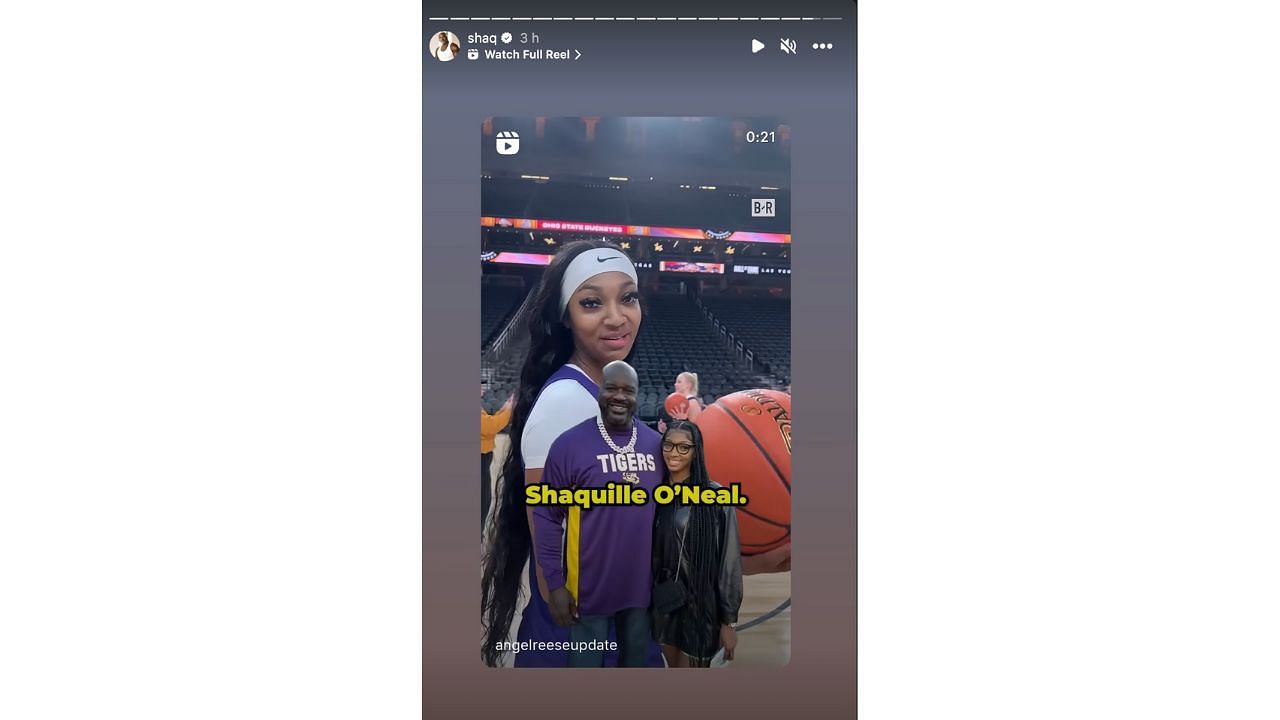 Angel Reese named Shaquille O&#039;Neal as her most famous friend
