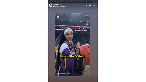 Angel Reese named Shaquille O'Neal as her most famous friend