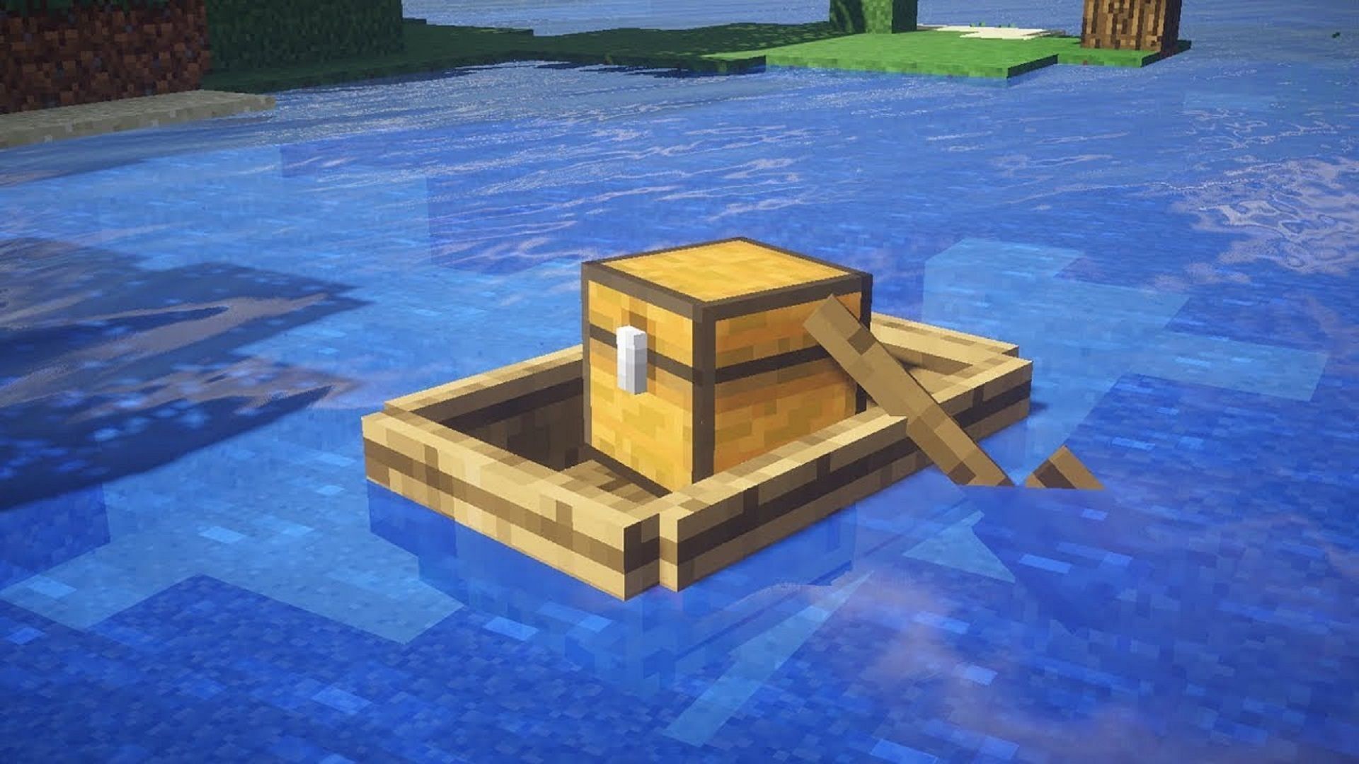 Chest boats aren&#039;t only useful over the surface of the water in Minecraft (Image via Phoenix SC/YouTube)