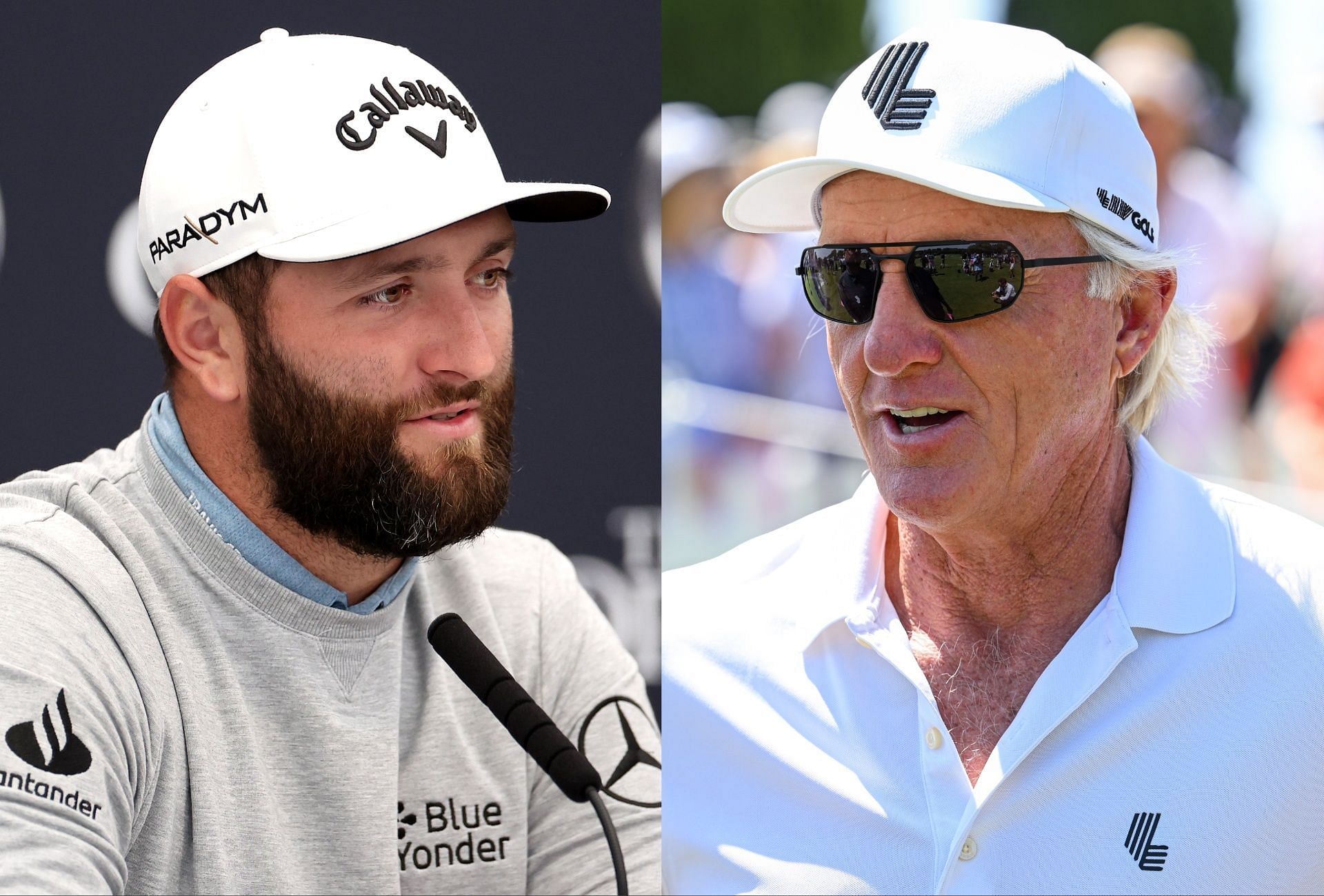 Jon Rahm and Greg Norman