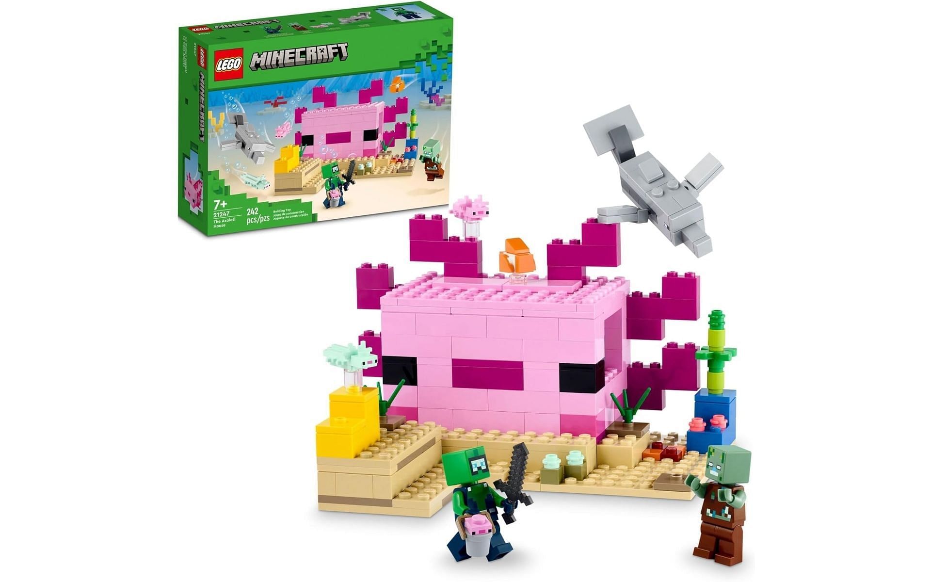 Minecraft Axolotl Lego Set