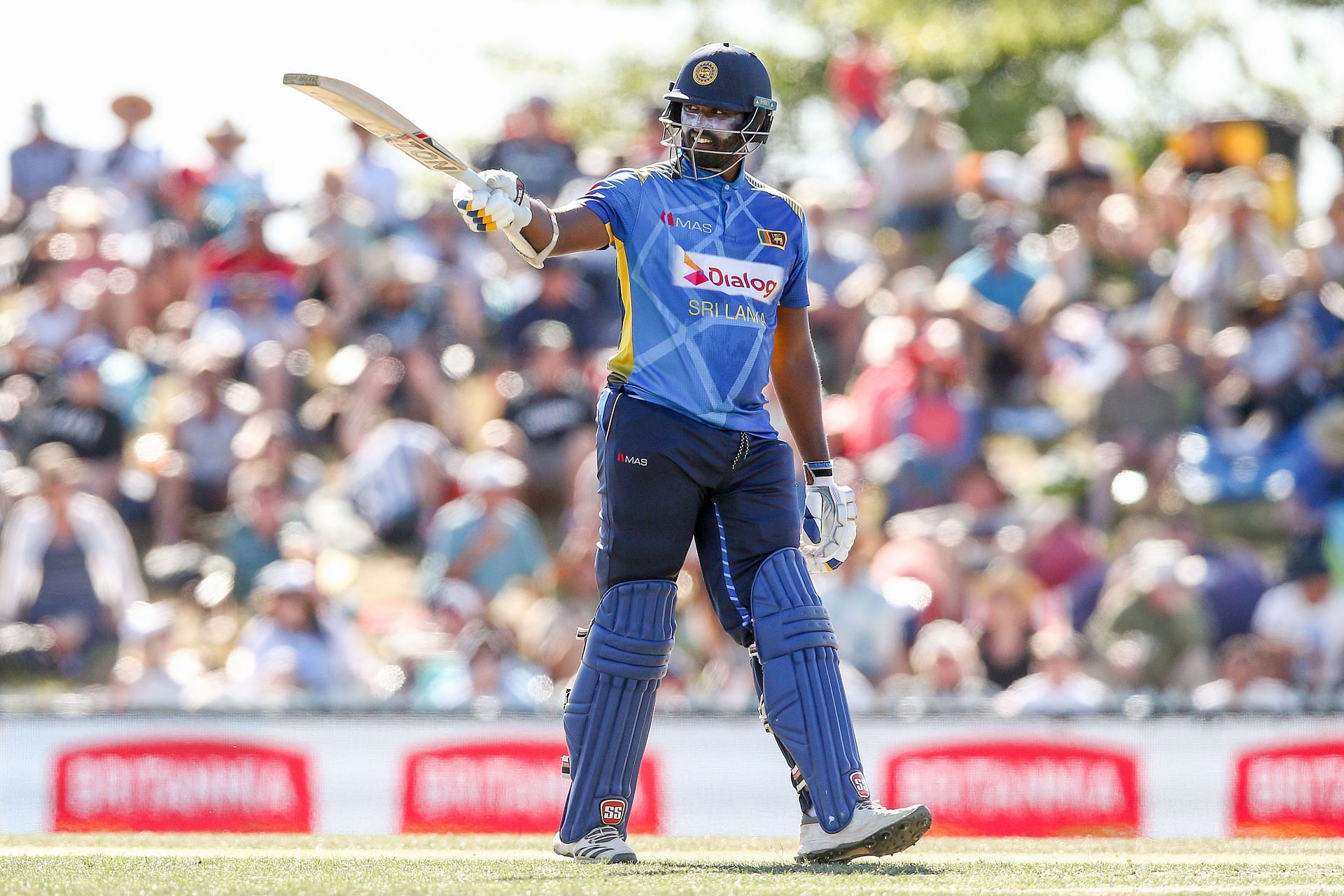 Thisara Perera during the New Zealand v Sri Lanka - ODI [Getty Images]