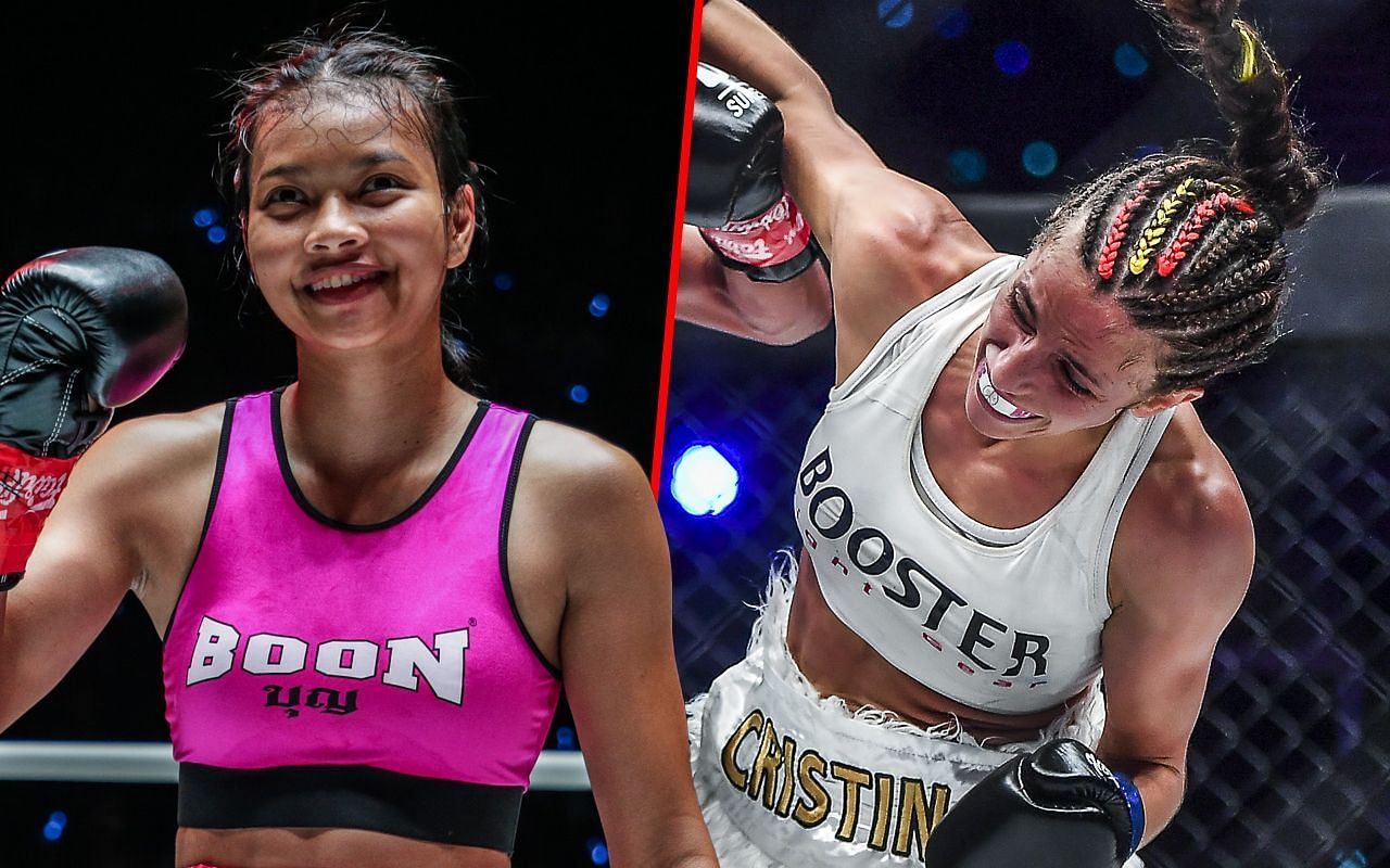 Supergirl (Left) faces Cristina Morales (Right) at ONE Fight Night 16