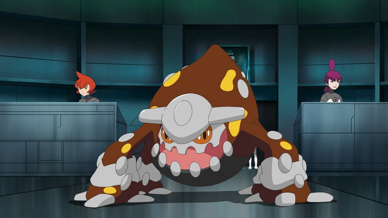 Heatran as seen in the anime (Image via The Pokemon Company)
