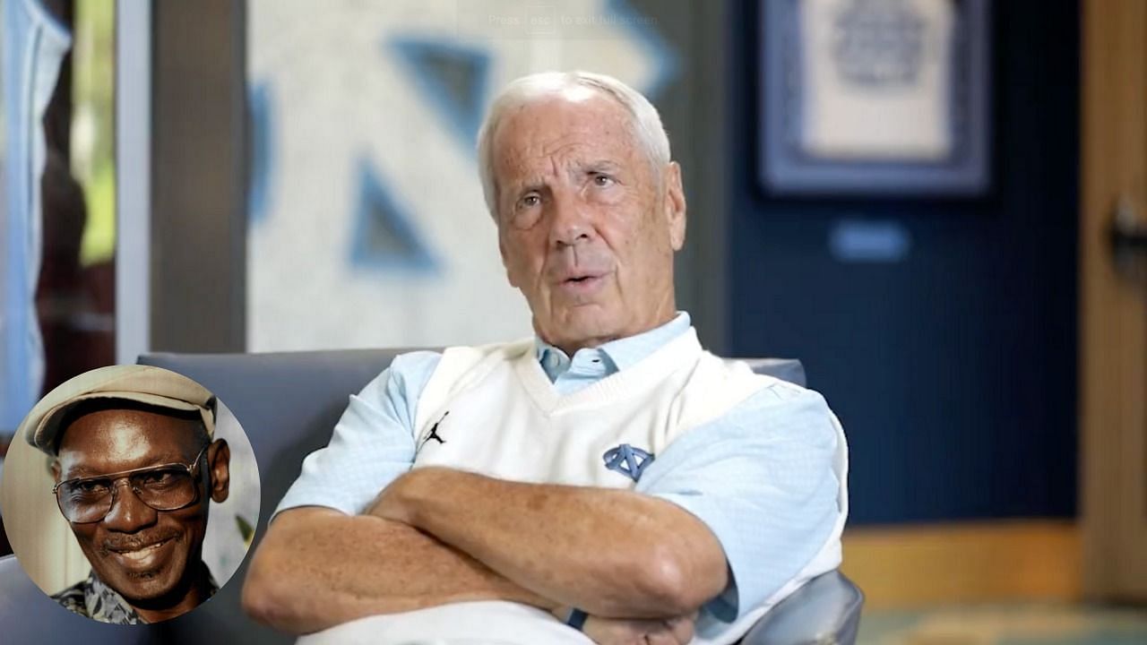 James R. Jordan Sr. (left) and former North Carolina Tar Heels basketball coach Roy Williams (right) (H/T &ldquo;In Depth with Graham Bensinger&rdquo;)