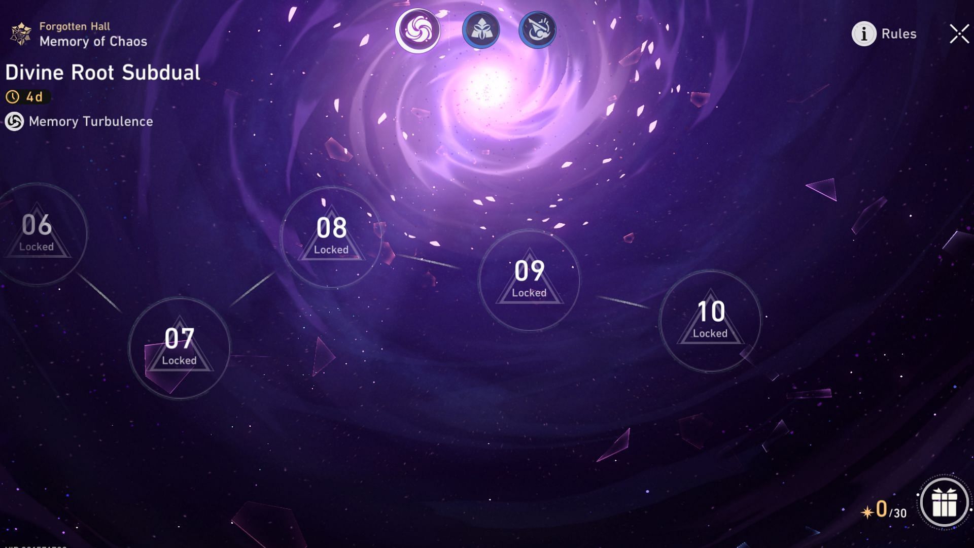 Image showing the Memory of Chaos screen 