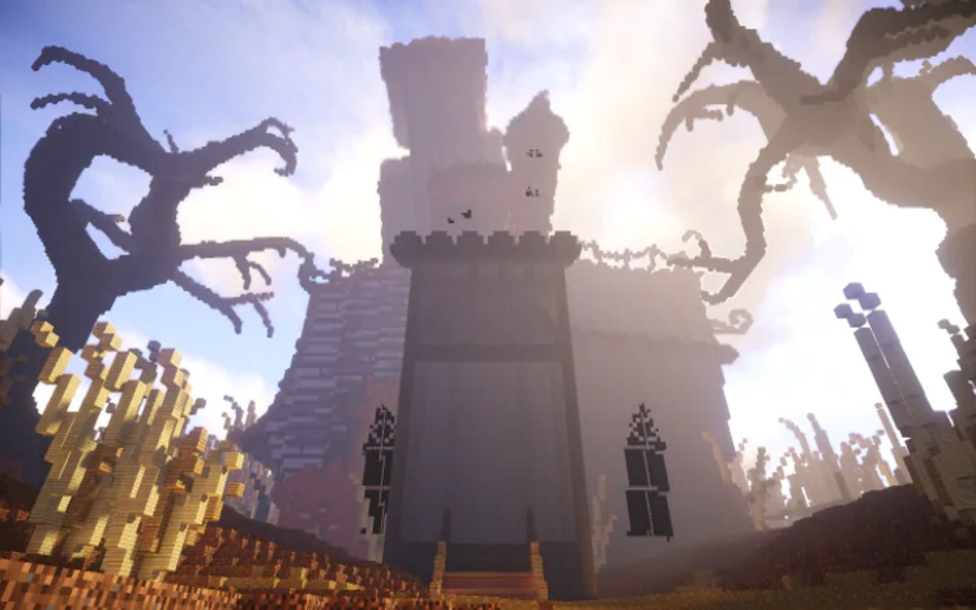 Altering the proportions of a build can go a long way in enhancing visuals (Image via Mojang)