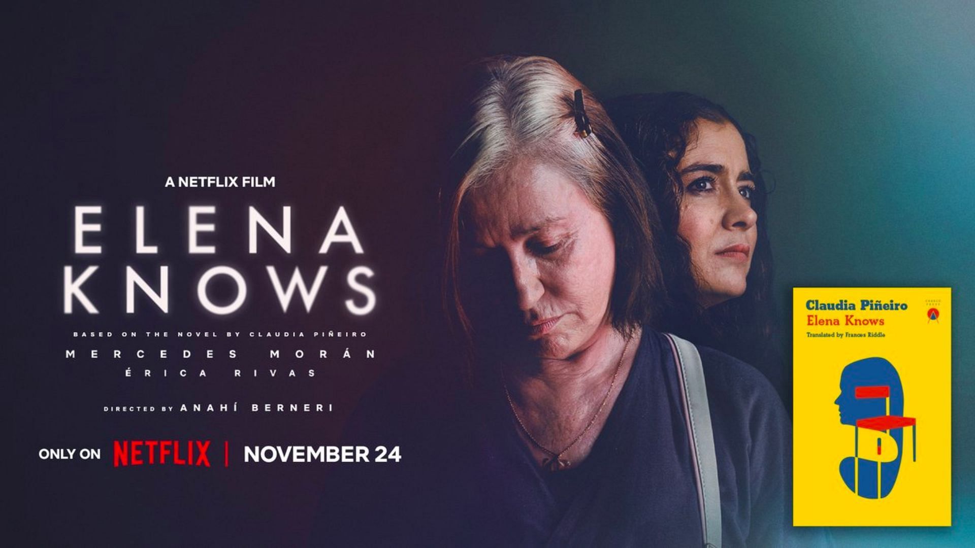 ELENA KNOWS is coming to Netflix, November 24th! (Image Via Charco Press)