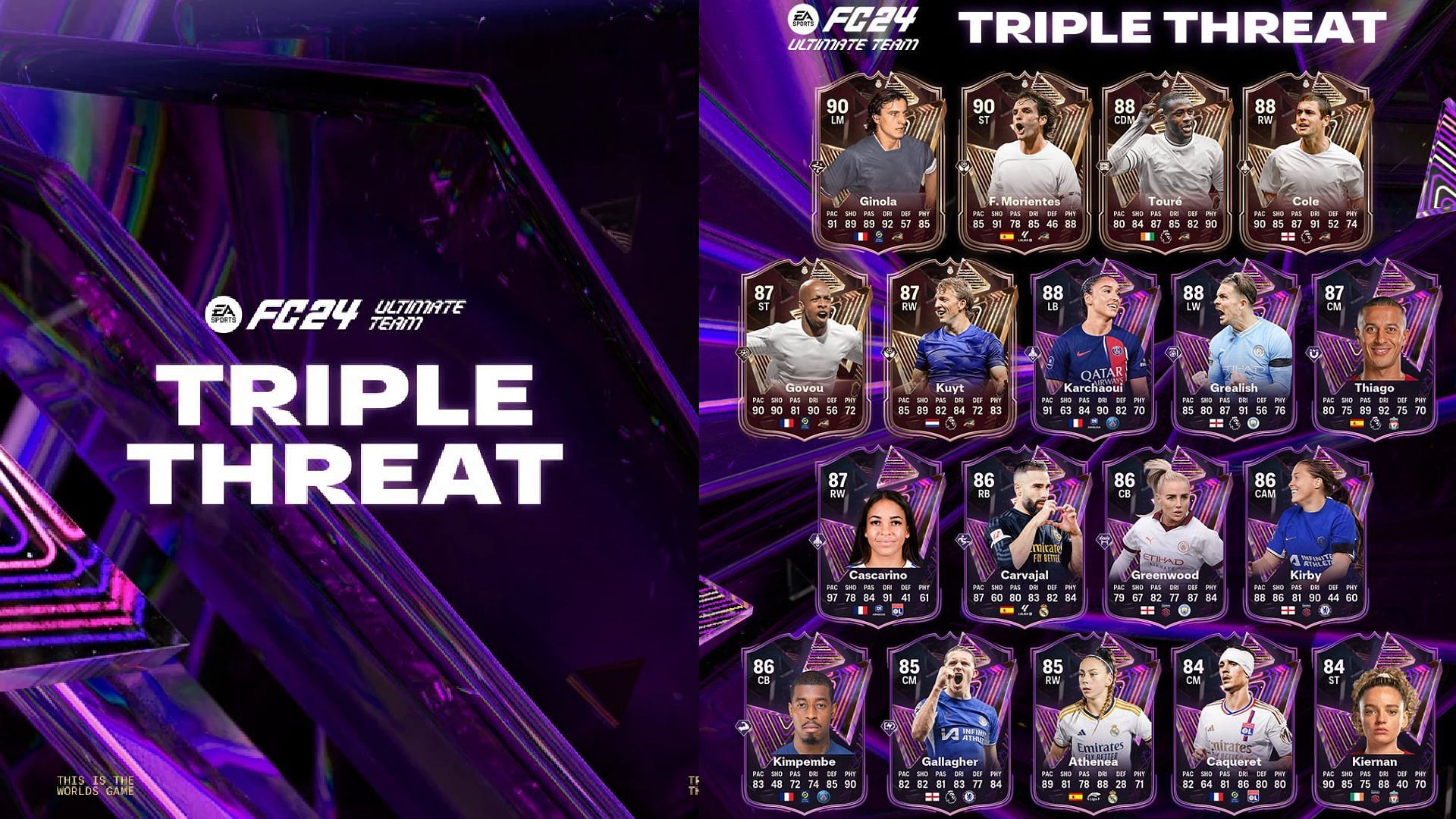 The Triple Threat promo is here in EA FC 24 (Image via EA Sports)