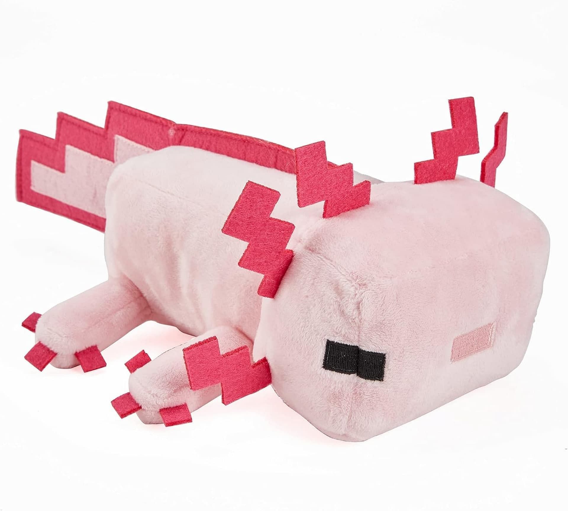 Give a cute Axolotl a new home with this soft plush (Image via Amazon)