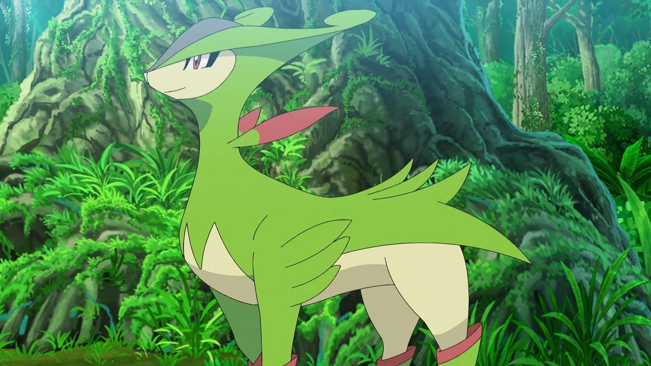 Virizion as seen in the anime (Image via The Pokemon Company)
