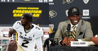 Deion Sanders' son Shedeur Sanders playfully got a taste of his own medicine after Colorado Mascot “shedeur-ed” him