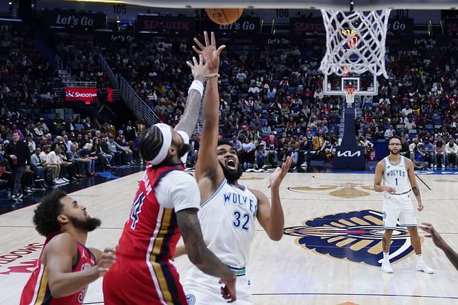 "Mama there goes that man": Karl-Anthony Towns comically embraces Anthony Edwards with Mark Jackson's staple comment