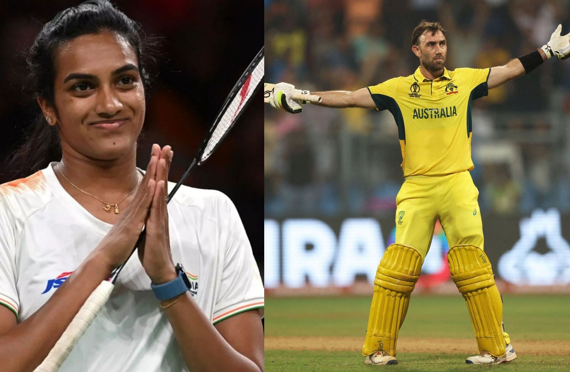 PV Sindhu (l) and Glenn Maxwell (r) (PC: Instagram)