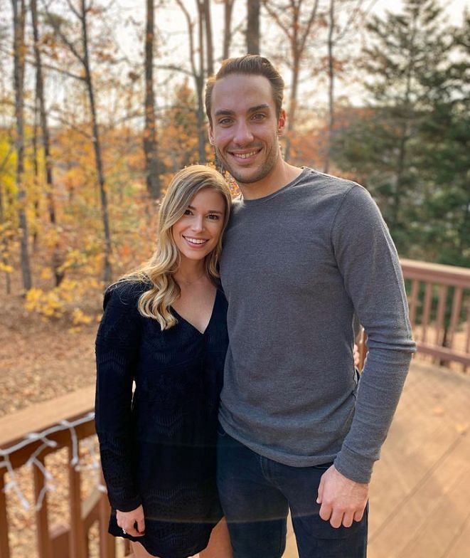 (Matt Olson and wife Nicole Olson -Source -@matt_olson21, Instagram)