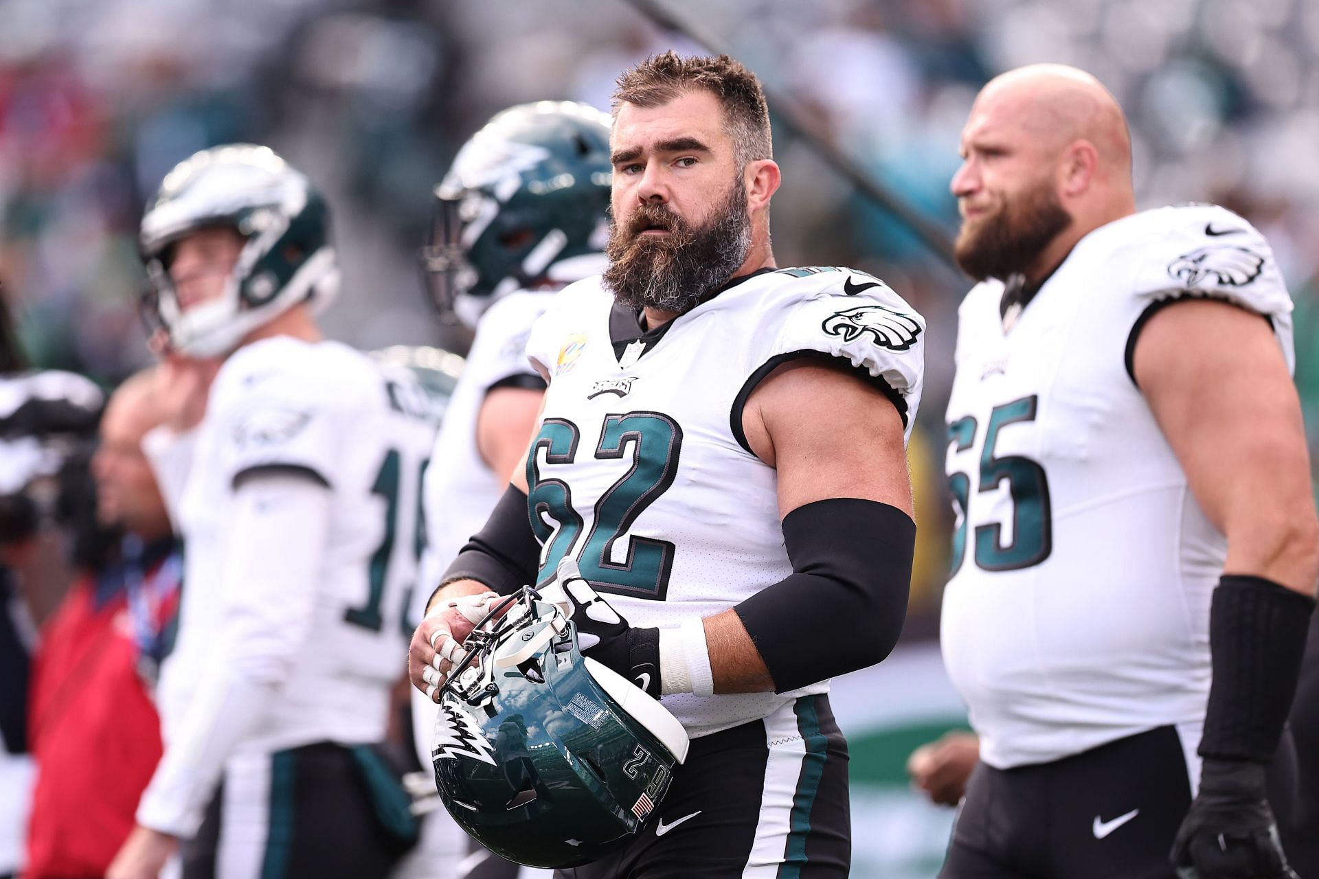 Jason Kelce at Philadelphia Eagles v New York Jets