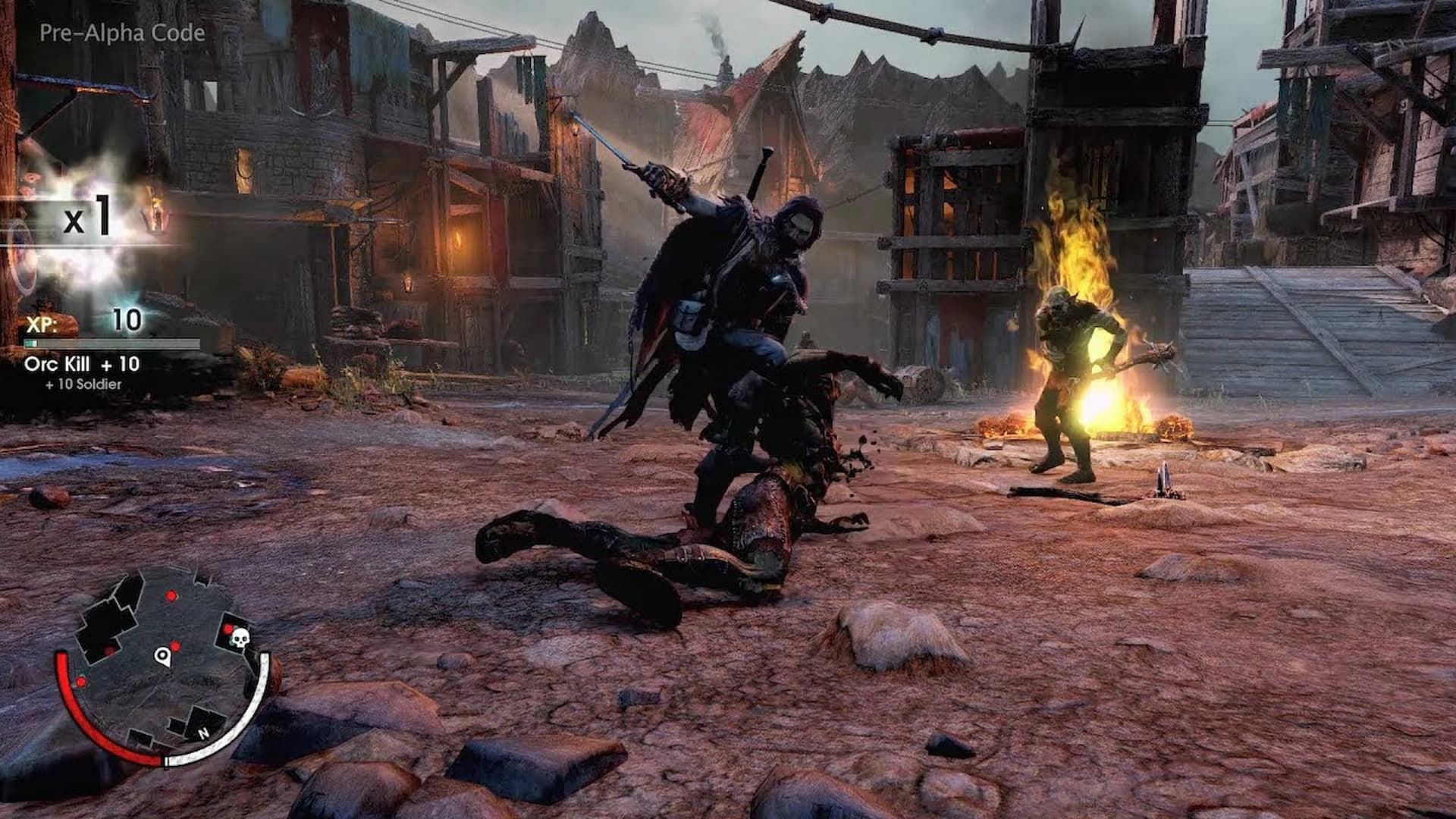 Middle-earth: Shadow of Mordor gameplay (Image via Monolith)