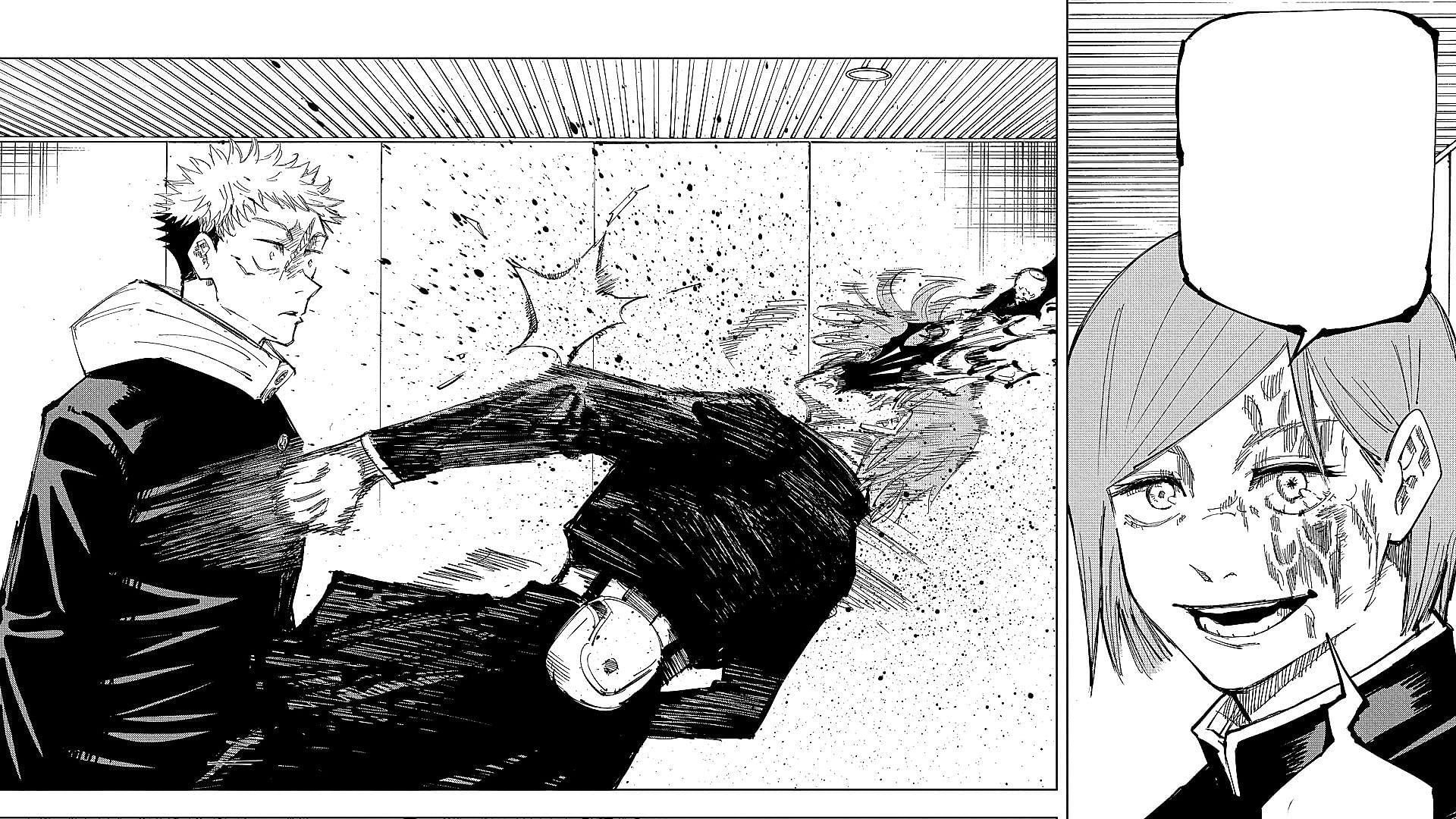 Nobara&#039;s supposed death in the manga (Image via Akutami Gege/Shueisha)
