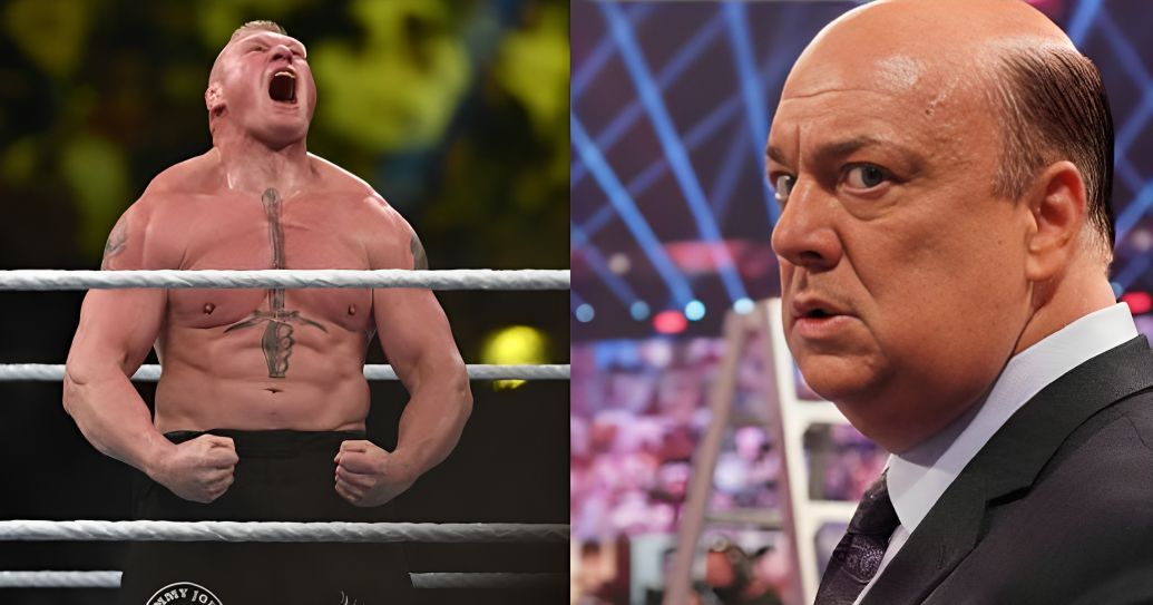 Brock Lesnar (left) and Paul Heyman (right)