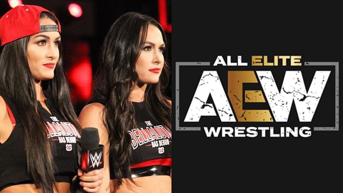 [Photo] AEW star spotted with Nikki and Brie Bella
