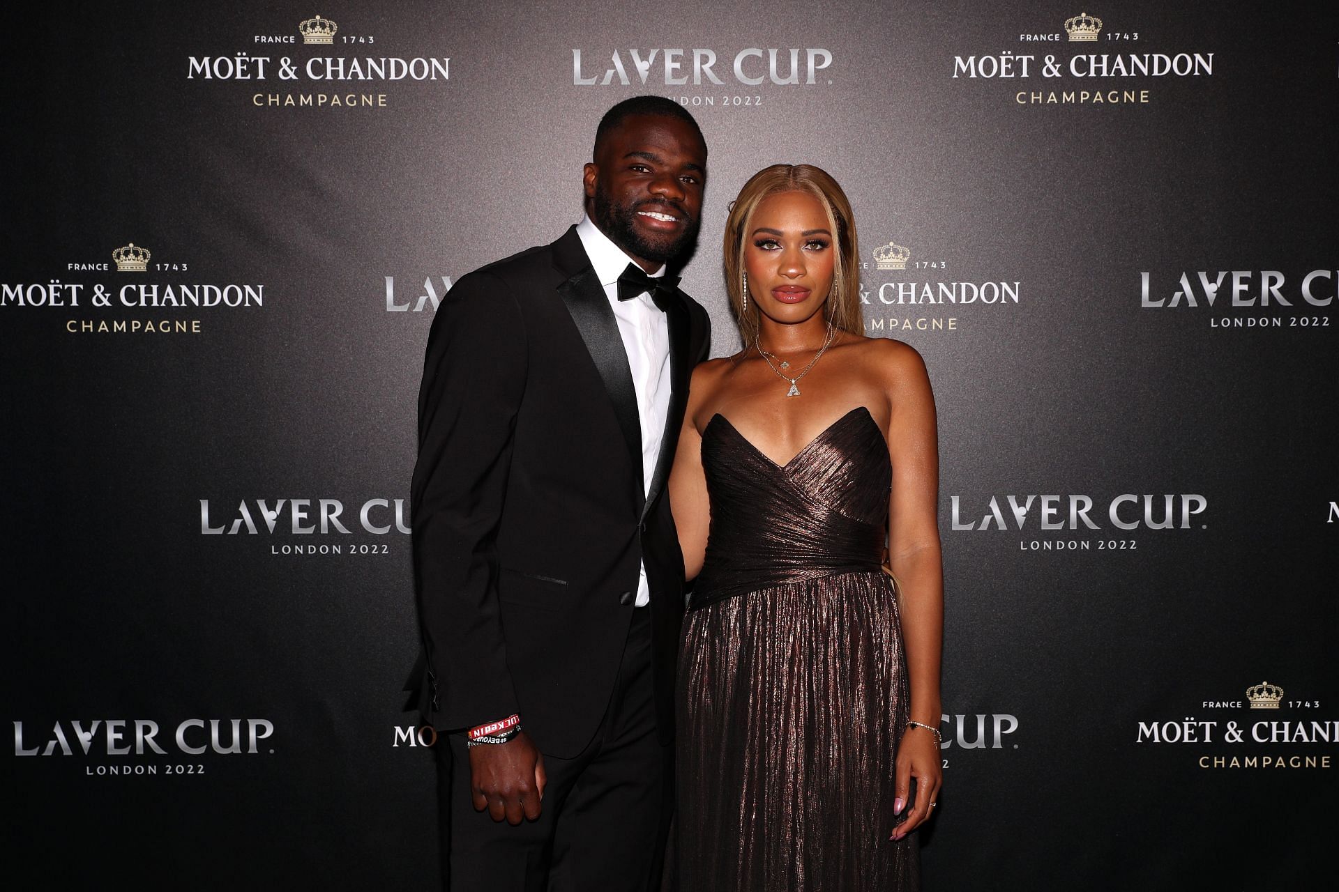 Frances Tiafoe and girlfriend Ayan Broomfield at the 2022 Laver Cup Previews