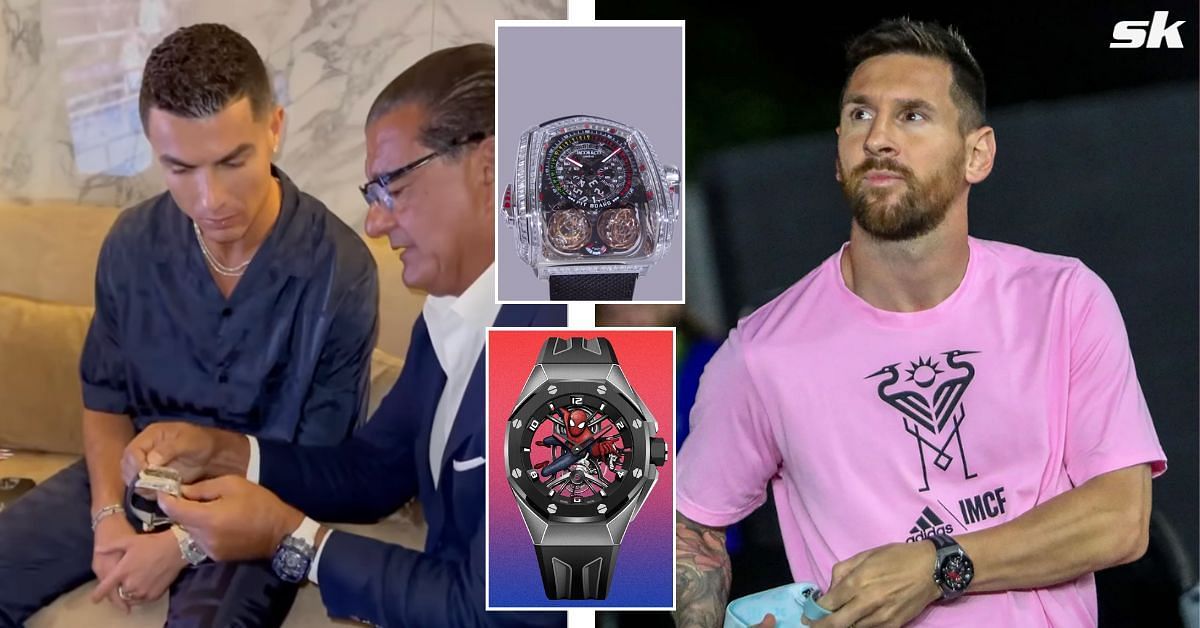 Cristiano Ronaldo and Lionel Messi recently seen with designer watches