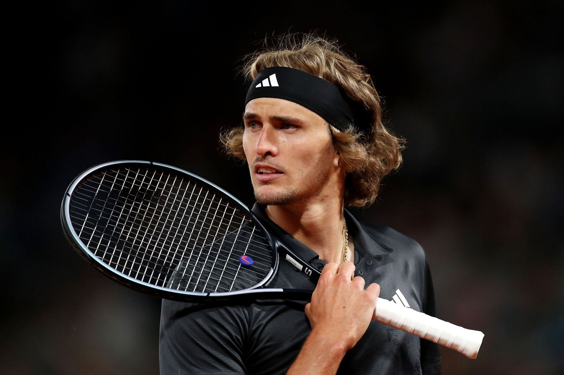 Alexander Zverev in action: 2023 French Open - Day Seven