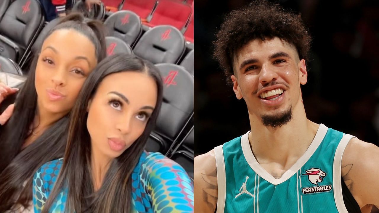 Ana Montana boasts here Jean Paul Gaultier top on social media while watching LaMelo Ball