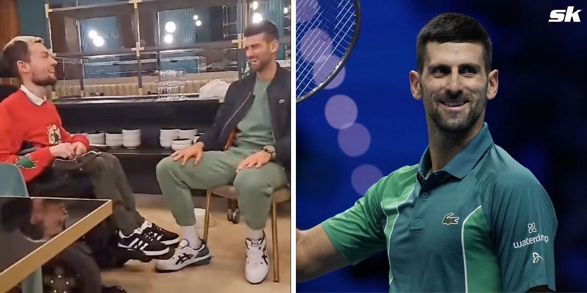 Novak Djokovic hosts superfan in Turin