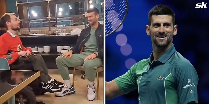 Novak Djokovic hosts disabled superfan in Turin during ATP Finals, receives personalized painting of his backhand at Grand Slams