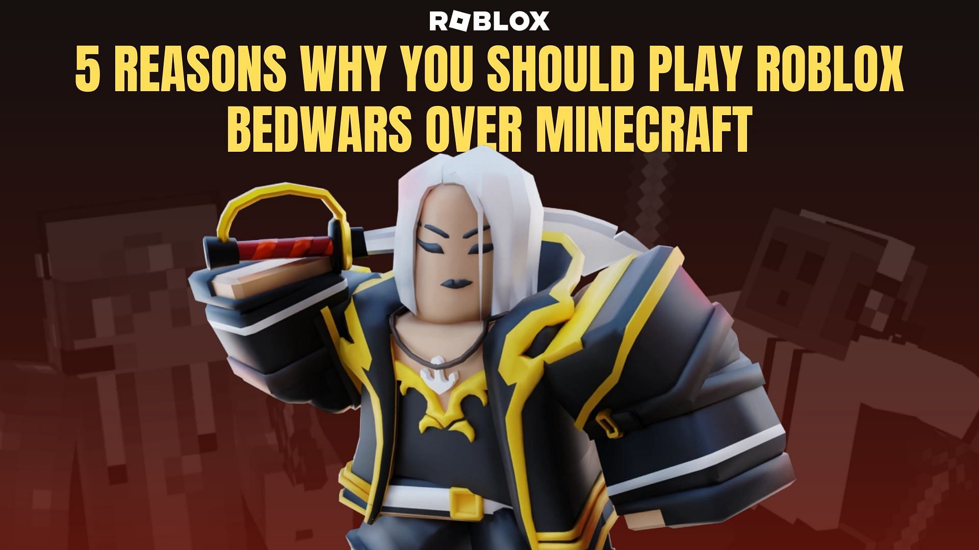 Playing Bedwars in Roblox! 