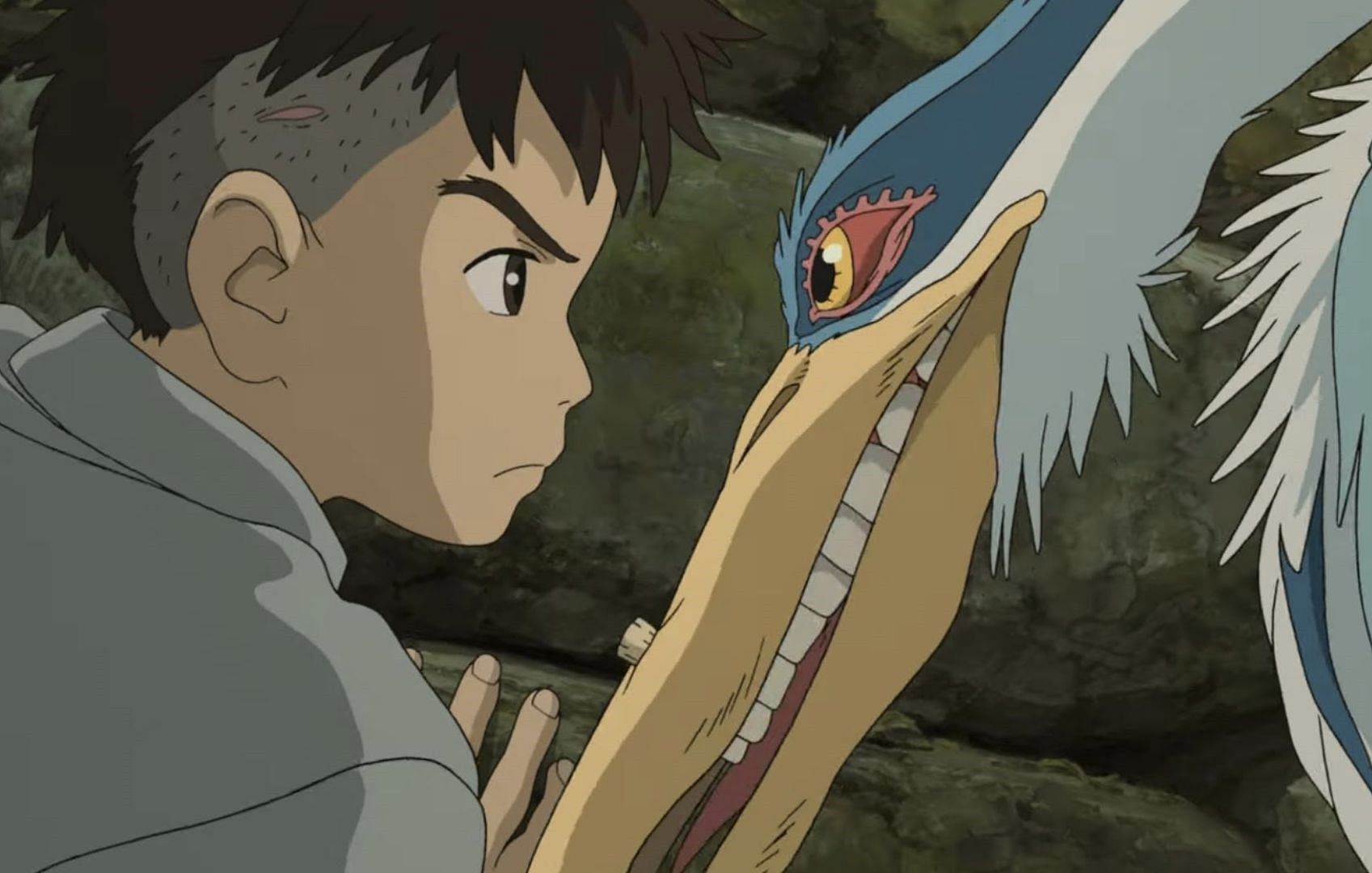 Mahito and the Grey heron (Image via Studio Ghibli/ Hayao Miyazaki)