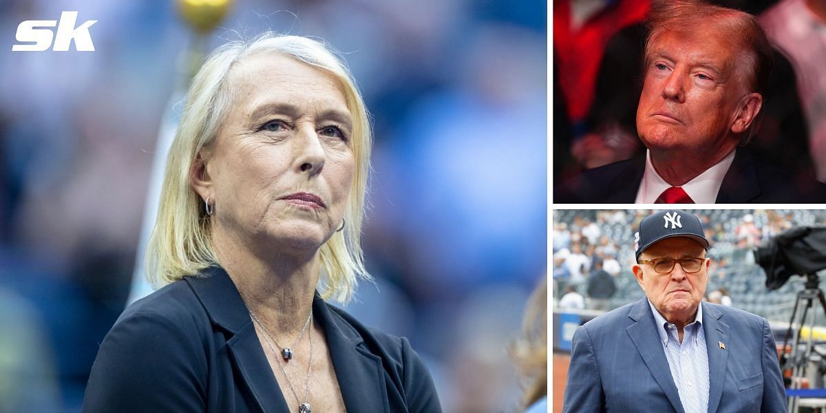 Martina Navratilova calls out former US President Donald Trump and lawyer Rudy Giuliani