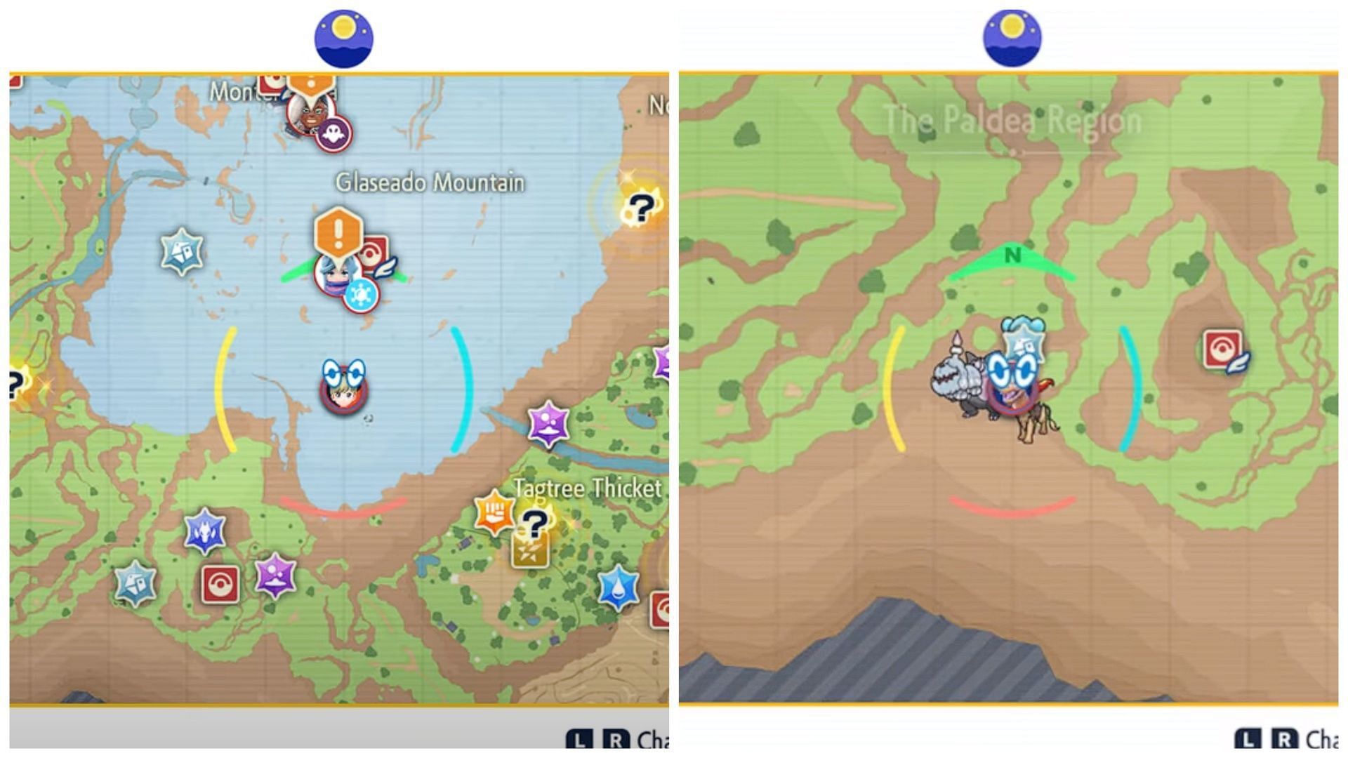 The Pokemon can be found in these locations (Image via Game Freak)