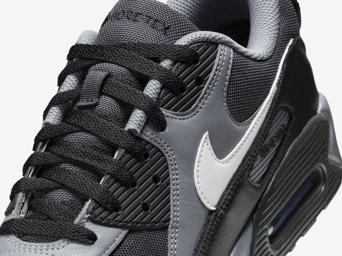 Nike Air Max 90 Gore-Tex Dark Smoke Grey/Summit White sneakers (Image via SBD)