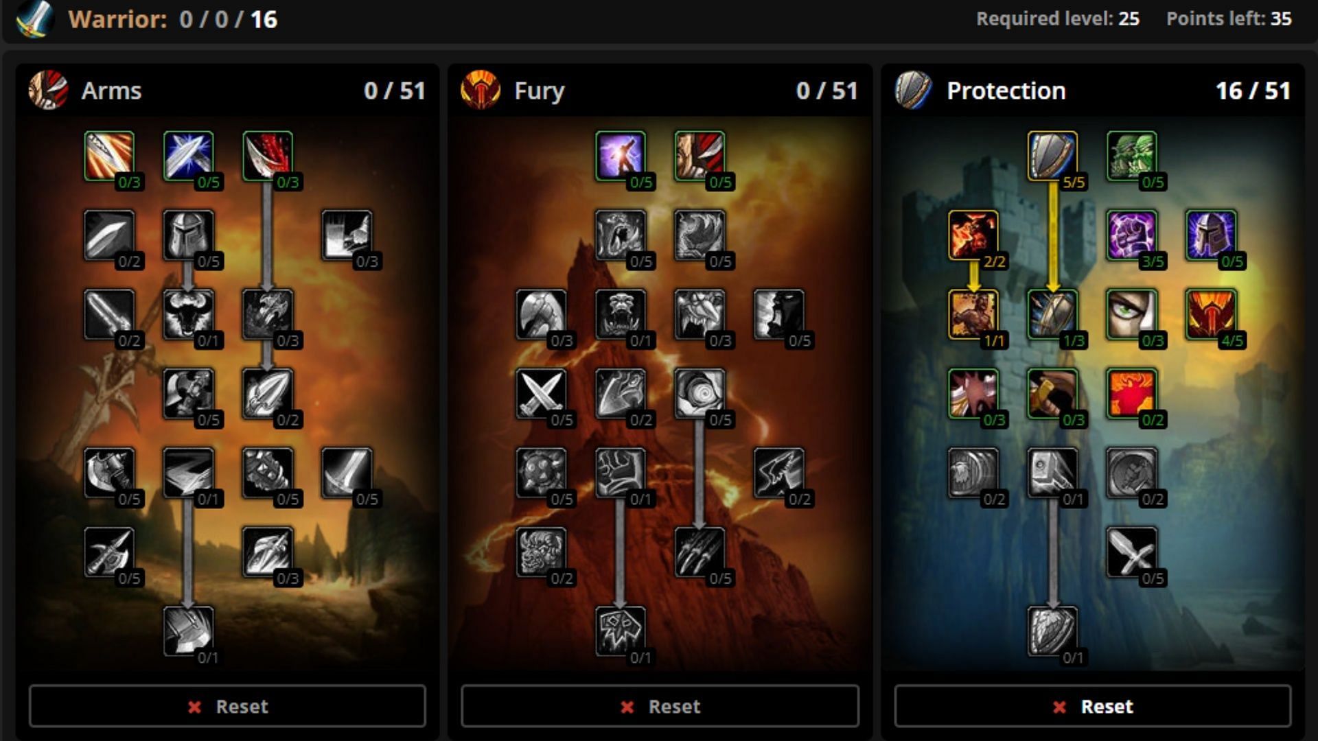 If you&#039;re going to tank, here are your talents (Image via Wowhead.com)
