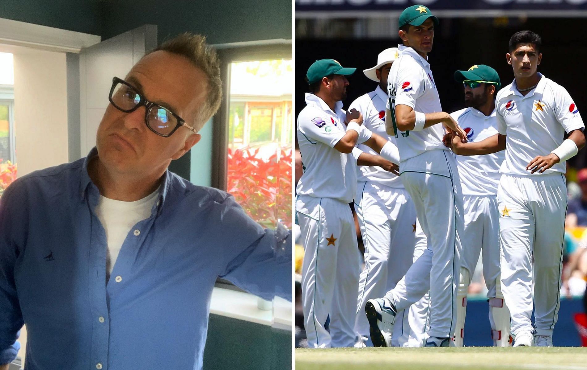 Michael Vaughan (L) (Pics: Instagram/AP)