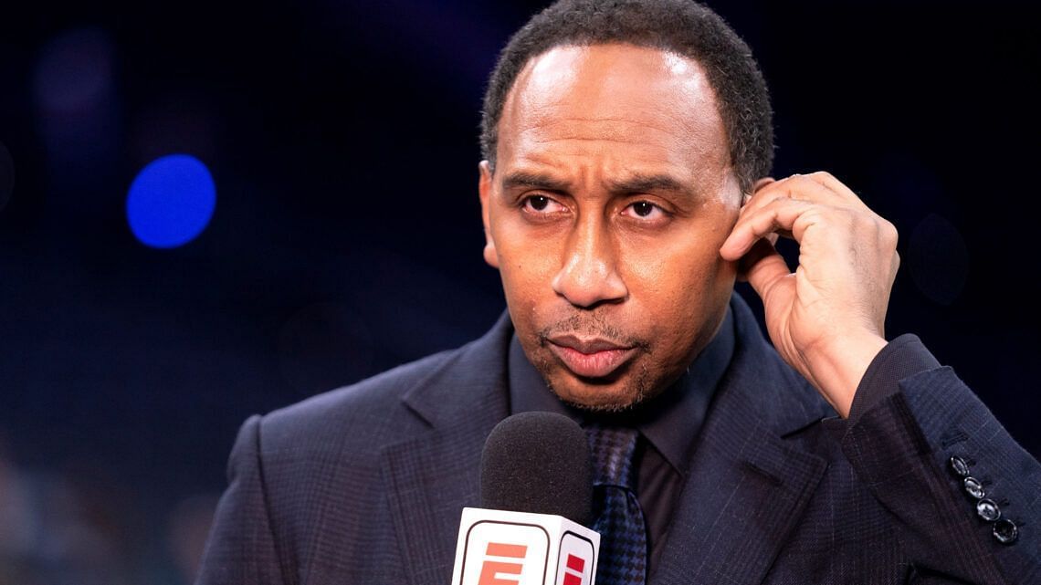 Stephen A. Smith loses it after Shannon Sharpe&rsquo;s latest GOAT mask stunt