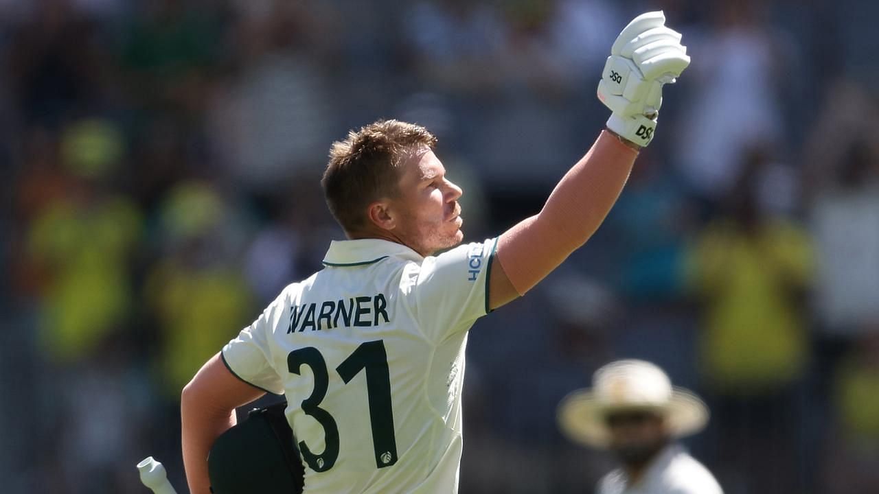 David Warner smashed his 26th Test ton in the first Test at Perth (Image via Getty Images)