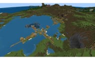 These villages have joined together to make a massive area for players to explore and trade (Image via Mojang)